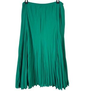 Cato Vibrant Emerald Green Midi Skirt Size M Fully Lined